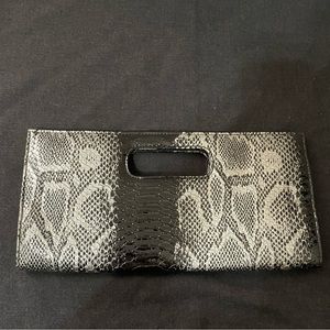Giannini Faux Leather/Reptile clutch